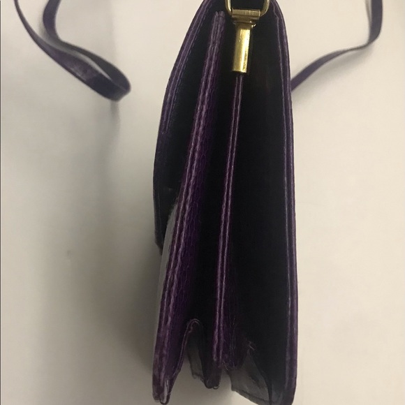 New Thai Purple Snakeskin Pocketbook Purse made in Thailand - Picture 13 of 16